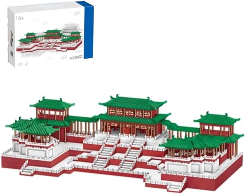 CIJINAY Modular Haus Bausteine, 8109 Daming Palast Klemmbausteine Chinesische Architektur Bausatz, MOC Architecture Model Building Kits, Spielzeug Geschenke für Kinder Erwachsene von CIJINAY