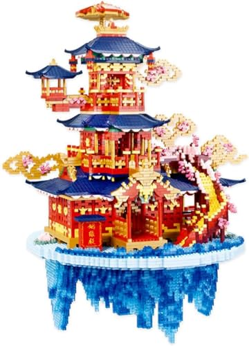 CIJINAY Modular Haus Bausteine, 8288 Klemmbausteine Chinesische Architektur Legenden-Hochzeitspalast ModellBausatz, MOC Architecture Model Building Kits, Spielzeug Geschenke für Kinder Erwachsene von CIJINAY