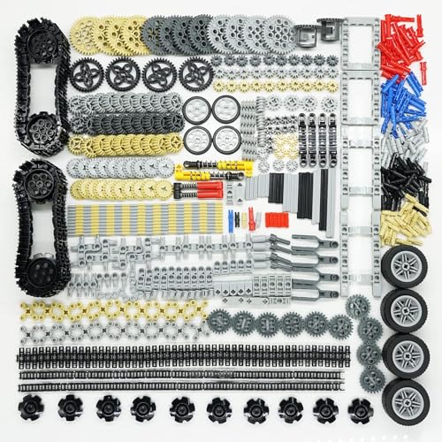 CIJINAY Technik Ersatzteile Set, Technik Getriebe Teile, Technik Teile Steine Bausatz Motor Getriebe Ausrüstung Klemmbausteine Verbinder, Kompatibel mit Lgo Technic von CIJINAY