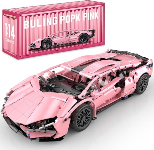 CIJINAY Technik Sportwagen Modellbausatz für Lambo, 1314 Klemmbausteine Technik Bausteine Rennwagen Bausatz, MOC Auto Modellbauset Rennauto Spielzeug Geschenk für Erwachsene Kinder von CIJINAY