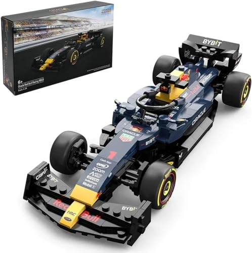 CIJINAY Technik Sportwagen Modellbausatz für Cars Red Bull RB19 F1, 333 Klemmbausteine Technik Bausteine Rennwagen Bausatz, MOC Auto Modellbauset Rennauto Spielzeug Geschenk für Erwachsene Kinder von CIJINAY