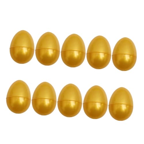 CIMAXIC 10st Öffne Das Golden Egg Gacha Geflügel Eier Geschirr Brotkorb Tisch Brotkorb Eier Schwimmbad Künstliche Eier Sammlerspielzeug Modell-Eier Pädagogische Eier Pu-Eier Plastik von CIMAXIC