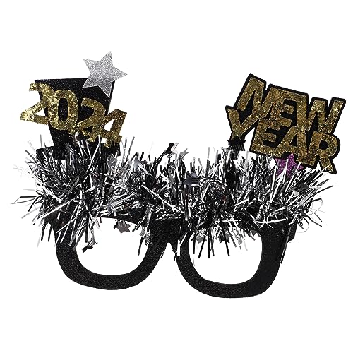 CIMAXIC 2024 faschingsbrille karnevalsbrille partyglasses partybrillen spassbrillen Party Supplies futuristisch Rave Foto Requisiten Partybrille Partydekorationen für das Neue Jahr Plastik von CIMAXIC