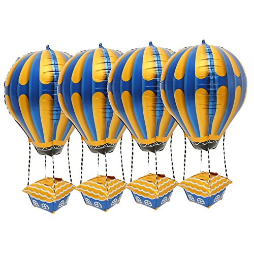 CIMAXIC 4 Stück Heißluftballon Prallen Partyballons Füller Grüner Ballonbogenbausatz Ballonbogen-set Gold Und Blase Heliumtanks Für Ballons Gänseblümchen Ballons Aluminiumfolie von CIMAXIC