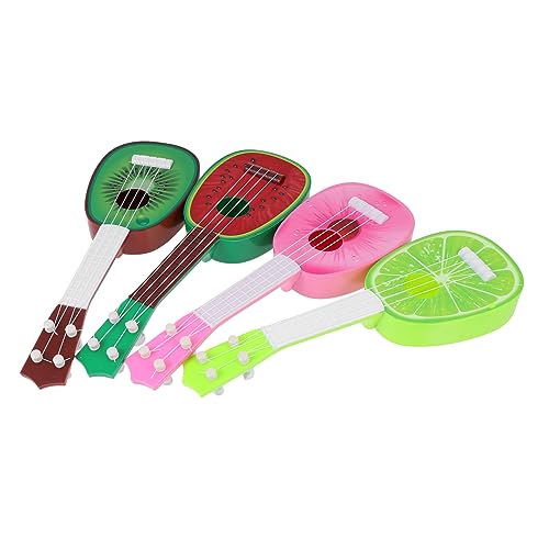 CIMAXIC 4 Stück Mini-gitarre Simulations-ukulele Obst-ukulele Mini-ukulele Mini-kinderukulele Imitierte Ukulele Kleine Ukulele -ukulele Plastik Colorful von CIMAXIC