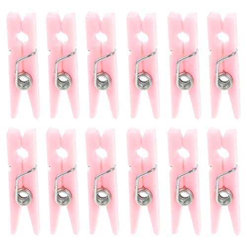 CIMAXIC 5 Packungen Sicherheitsnadel aufdecken Artikel Outfits Stand Die wandverkleidung Wand polsterung bastelset fotoclips kleine Wäscheklammer Aluminiumlegierung Rosa von CIMAXIC