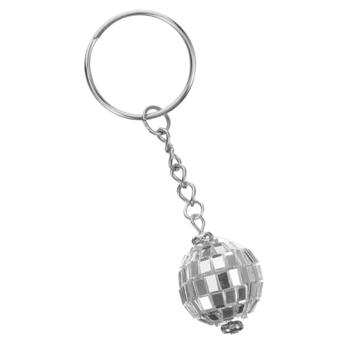 CIMAXIC 70er Jahre Retro Discokugel Schlüsselanhänger Glänzendes Schlüsselbund Ornament Portable Disco Ball Pendant Für Taschen Und Rucksäcke 20mm Schlüsselring Einzigartige von CIMAXIC