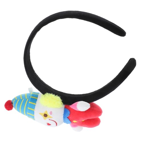 CIMAXIC Clown-Stirnband Clown-Kostüm Regenbogen-Stirnband Clownhüte Clown Perücke Zirkus Party Dekoration Clown Haarband Halloween Stirnband Masse Clown Elemente Haarband Stoff von CIMAXIC