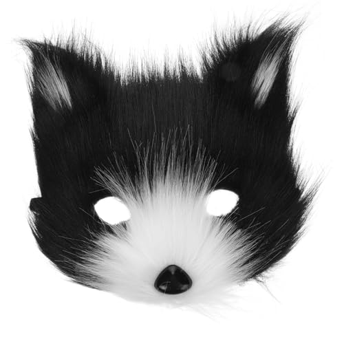 CIMAXIC Flauschige Fuchsmaske Für Cosplay Halbe Tiermaske Aus Plüsch Karnevals Und Halloween Requisite Süße Katzenmaske Für Kostümpartys Perfekte Geschenkidee Für Tierliebhaber von CIMAXIC