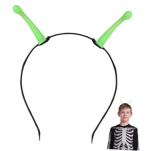 CIMAXIC Leuchtendes Alien Haarband Halloween Kostümzubehör Alien Boppers Haarreif Für Partys Cosplay Und Festivals Ideal Für Kreative Verkleidungen Und Besondere Anlässe von CIMAXIC