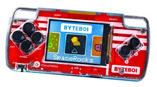 CIRCUITMESS ByteBoi – DIY Spielkonsole, die über Elektronik und Codierung lehrt I Lern-DIY-Gadget I Open-source I Learn How to Code Your Own Videospiel von CIRCUITMESS