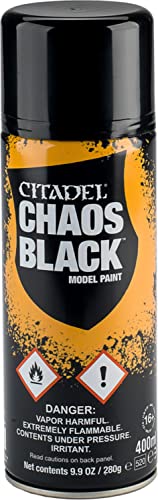 Games Workshop Citadel Chaos Black Primer Grundierspray Grundierung 400ml 62-02 Games Workshop Citadel Chaos Black Primer Grundierspray Grundierung 400ml 62-02 von CITADEL