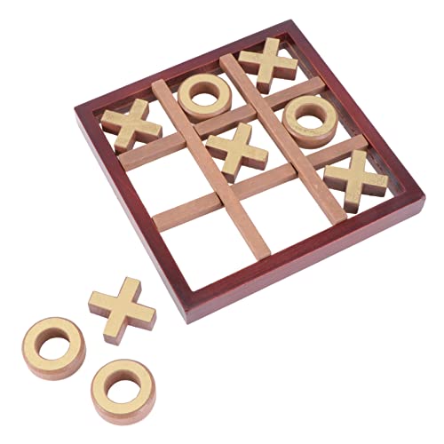 1 Satz Xo Schach Brettspiel Spielzeug Schachspielzeug Aus Holz Interaktives Spielzeug Aus Holz Zehenspielzeug Eltern-Kind-interaktionsspielzeug Strategie-brettspiel Hölzern Brown CIYODO von CIYODO