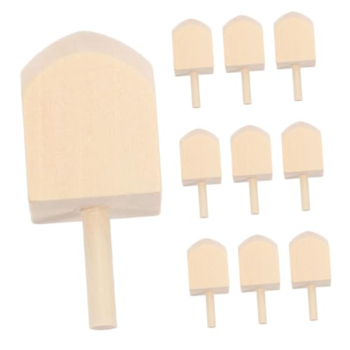 10St hölzerner Kreisel kinderspielzeug Traditionelles Holzspielzeug Set Holzdreidel DIY Dreidel Kreisel selber Machen Kreisel Lotusbaum Khaki CIYODO von CIYODO