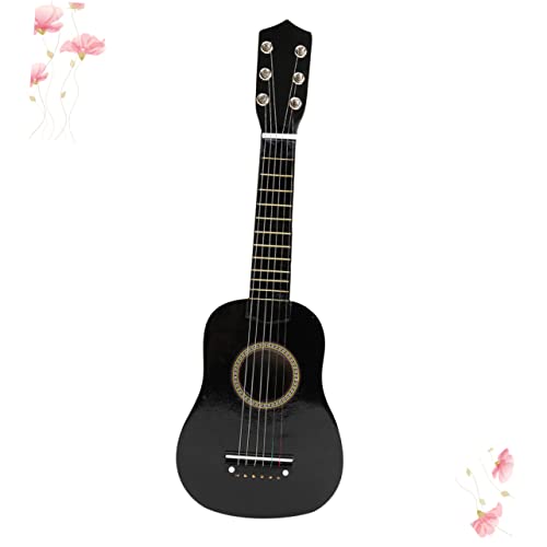 23 Holzgitarre Kinderspielzeuggitarre Musikinstrumente, Spielzeug Ukulele-Gitarre Für Kinder Kinder-Ukulele-Spielzeug Gitarrenspielzeug Für Kinder Kinderinstrumente Black Bambus CIYODO von CIYODO