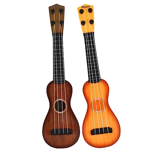 2st Simulations-Ukulele Gitarrenspielzeug Für Kinder Lernspielzeug Für Kinder Spielzeug Für Mädchen Gitarre Für Kinder Kinderinstrumente Kinder-Instrument-Spielzeug Plastik CIYODO von CIYODO