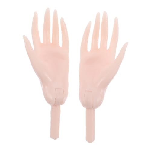 CIYODO 1 Paar Puppenpalme Hardware-Jalousien Materialpuppen herstellen Handpuppen Puppenhauspuppen Realistische Puppen DIY Puppen Teile kleine falsche Hände winzige Plastikhände Rosa von CIYODO