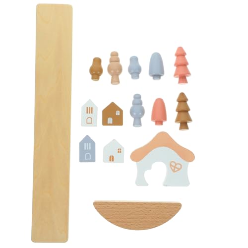 CIYODO 1 Satz Balance-Stapelblock holzspielzeug stapelspielzeug Balancierspielzeug holzbauklötze Educational Toys Cartoon- blockiert Holzblöcke hölzern von CIYODO