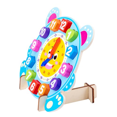 CIYODO 1 Satz Cartoon-Uhr Sortieruhr Spielzeug Lernspielzeug Spielzeug Mit Zahlenuhr Pädagogisches Spielzeug Uhr Kognitives Spielzeug Spielzeuge Kinderspielzeug Bausteine Lehrmittel Holz von CIYODO