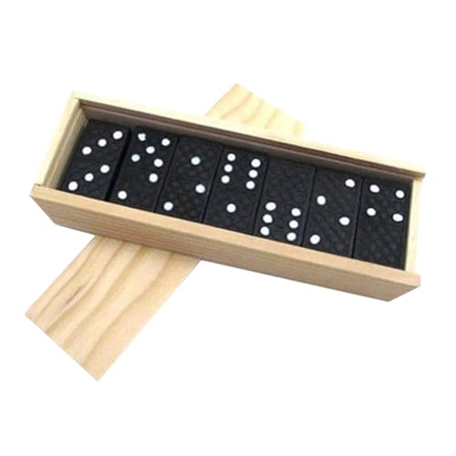 CIYODO 1 Satz Domino Lernspielzeug für Babys interessantes Kinderspielzeug interaktives brettspiel Spielzeug für Kinder Spielzeug für die Früherziehung Holzbausteine hölzern Black von CIYODO