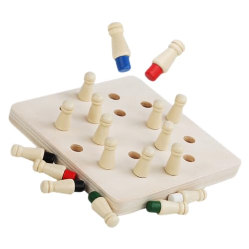 CIYODO 1 Satz Erinnerungsspielzeug Schach Schachbrett Kinderspielzeug Zum Trainieren des Logischen Denkens Logiktraining Schach Brettspiele Brettspiel Aus Holz Hölzern von CIYODO