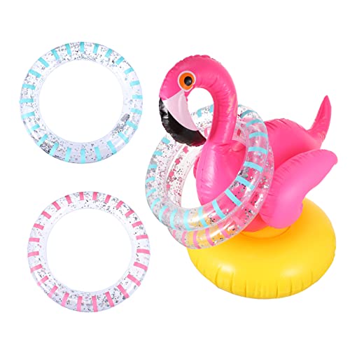 CIYODO 1 Satz Flamingo-Ferrule Schwimmbad Spiel versorgung Kinderspielzeug interaktives Spielzeug Kinder Spielzeug Kid Toys Flamingo-Wurfspielzeug Flamingo aufblasbares Ringwurfspiel PVC von CIYODO