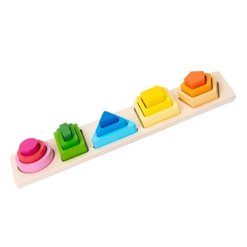 CIYODO 1 Satz Geometrie-Puzzle Kinder Spielzeug Puzzlematte Puzzlekarte Kinderspielzeug Bausteine Jigköpfe Spielsachen Magnetspielzeug Spielzeuge Bauklötze Magnet Spielzeug Holz Colorful von CIYODO