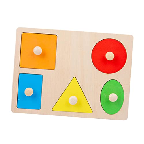 CIYODO 1 Satz Geometrie-Puzzle Spielzeug für Kinder Tangram-Puzzle-Spielzeug Kleinkindspielzeug Lernspielzeug Kinder Puzzle rätselbuch Kinder Kinderspielzeug Regenbogen-Bausteine Holz von CIYODO