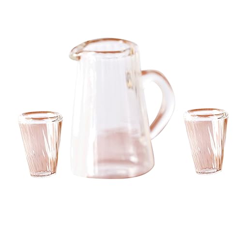 CIYODO 1 Satz Gewellte Teetasse Aus Glas Mini-hauszubehör Zarter Mini-teekessel Mini-teekessel-Modell Mini- - Mini- -Requisite Mini- Kleine Teetasse Transparent von CIYODO