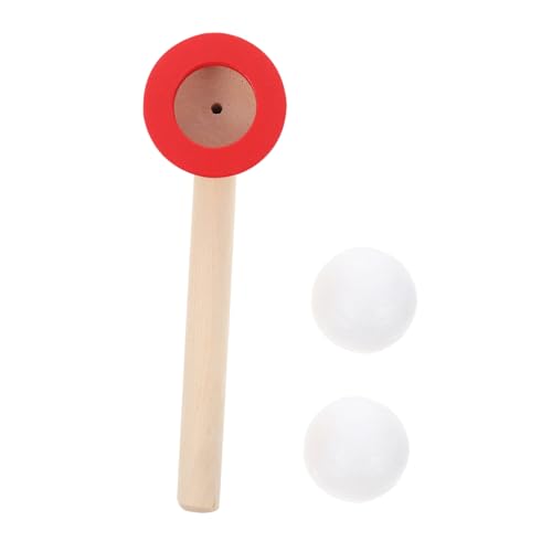 CIYODO 1 Satz Hängender Ball bläser Kinder-Ei-Staffelspiel Pfeifenspielzeug Blasen Kinderspielzeug interaktives Spielzeug Toys for Spielzeuge Lernspielzeug Blasball-Spielzeug hölzern von CIYODO