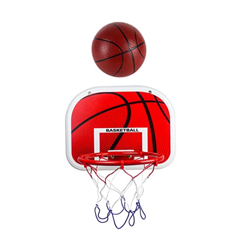 CIYODO 1 Satz Hängender Basketballkorb Spielzeuge Basketball-türkorb Mini-basketballkorb-Spielzeug Bad-basketballkorb Outdoor-Spielzeug Für Jungen Tür-basketballkorb Rot Gummi von CIYODO