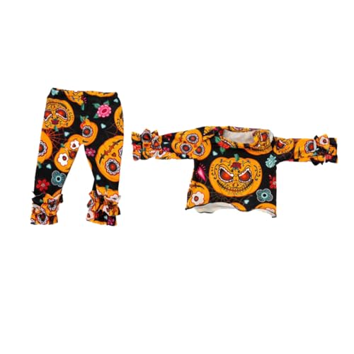 CIYODO 1 Satz Halloween-Puppenkleidung Puppen-Halloween-Pyjama Simulationspuppenkleidung Puppenkleidung Halloween Puppenkleidung Set Halloween deko 18-Zoll-Puppe dekorative Kleidung Stoff von CIYODO