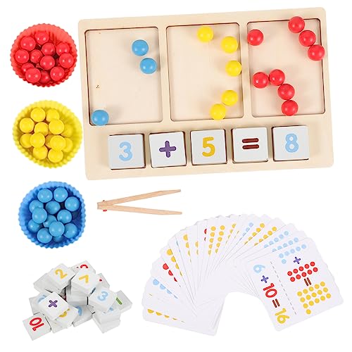 CIYODO 1 Satz Holzspielzeug Denksportblock Perlen Für Kinder Eltern-Kind-interaktives Spielzeug Essstäbchen Perlenspiel Spielzeuge Spielzeug Für Kleinkinder Puzzle Hölzern Colorful von CIYODO