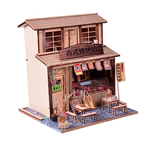 CIYODO 1 Satz Kabinenmodell pädagogisches Puzzle-Spielzeug puppenhaus bausatz selber Machen winziges -Kit Kinderpuzzle Intelligenz entwickeln Spielzeug Holzhaus-Puzzle-Set Brown von CIYODO