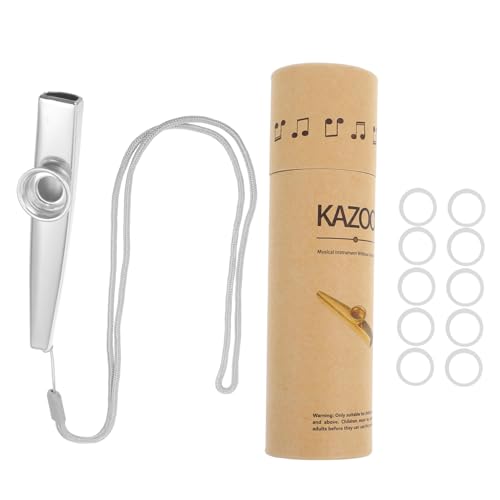 CIYODO 1 Satz Kazoo-Set Kleiner Kazoo Leistungs-Kazoo Kazoo-Flötenmembran elektrischer Kazoo Kazoos für Anfänger Musikinstrumente professionelle Kazoos Kazoo für Kinder Aluminiumlegierung von CIYODO