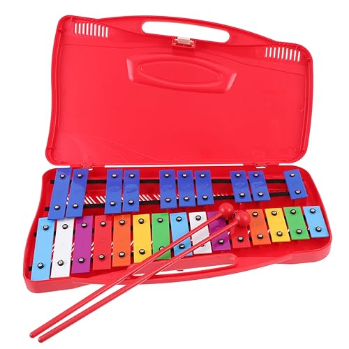 CIYODO 1 Satz Klavierspiel Mit 25 Tönen Xylophon Musikspielzeug Kinder-xylophon Musikspielzeug Für Babys Glockenspiel Xylophon Xylophon-Spielzeug Für Kinder Kind Xylophon Eisenplatte Rot von CIYODO