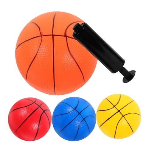 CIYODO 1 Satz Kleiner PVC-Basketball-tätschball, Hüpfball, Sprungball, Sommer-Wasserball Mit Aufblasgerät von CIYODO