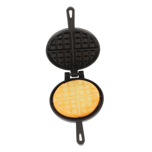 CIYODO 1 Satz Mini-Küchenzubehör puppenhauszubehör Spielzeug Mini-Hausverzierung Mini-Essen Puppenhaus Waffelform Miniaturwaffel Puppenhausminiaturen Miniatur-Requisite Legierung Black von CIYODO