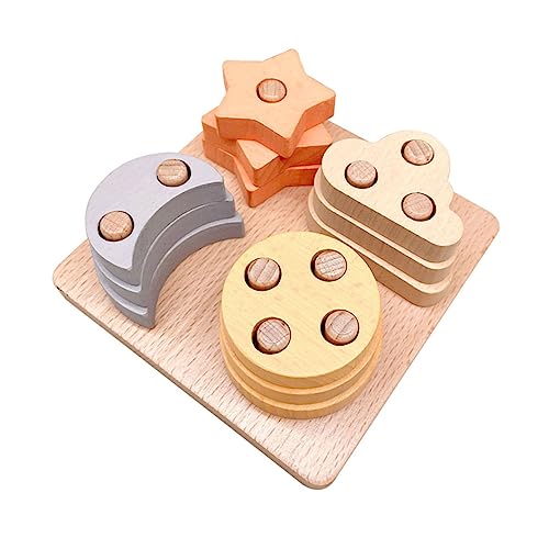 CIYODO 1 Satz Montessori Stapelspielzeug Formensortierer für Kleinkinder Jahre Fördert Motorik Hand Auge Koordination Farben Erkennen Pädagogisches Holzspielzeug für Frühkindliche CIYODO 1 Satz Montessori Stapelspielzeug Formensortierer für Kleinkinder Jahre Fördert Motorik Hand Auge Koordination Farben Erkennen Pädagogisches Holzspielzeug für Frühkindliche von CIYODO