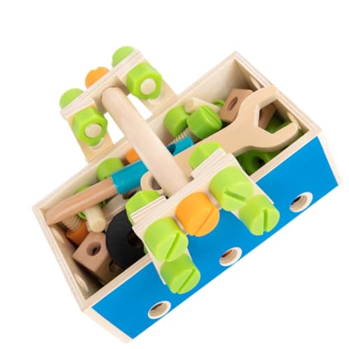 CIYODO 1 Satz Nuss-werkzeugkasten Werkzeugspielzeug Reparieren Kleinkind Frühes Pädagogisches Spielzeug Montessori-schraubendreherplatine Spielzeug Für Kleine Jungen Puzzle-Spielzeug Holz von CIYODO