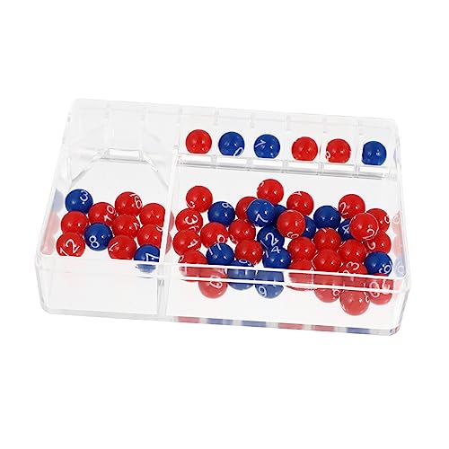 CIYODO 1 Satz Partyspielzeug Bingo Kugeln Glücksspiel Zubehör Tombola Sammelball nummerierter Pong-Ball Tischtennisbälle Mini-Lotteriemaschine Tombola Ziehball Tombola-Bälle Plastik von CIYODO