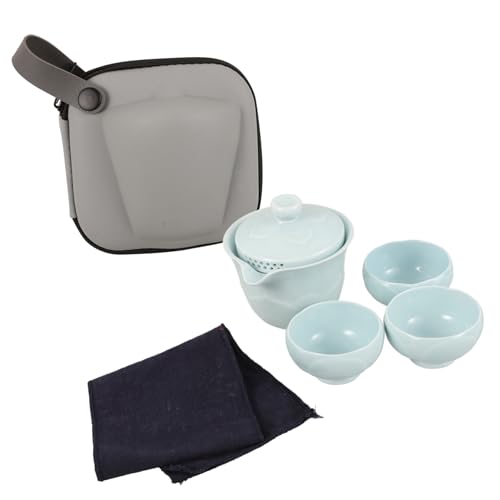 CIYODO 1 Satz Reise-Tee-Set Teetasse Teebecher Geschirrset Aus Keramik Set Zum Aufbrühen Von Chinesischem Tee Teeservice Aus Keramik Porzellan von CIYODO