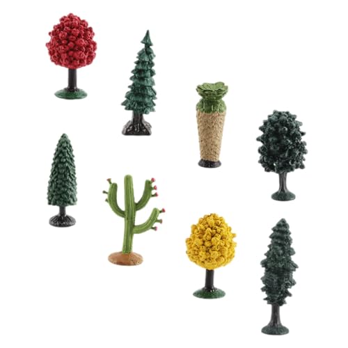 CIYODO 1 Satz Solides Mini-Baum-Set Spielzeug Landschaft Baumdekor Baumhandwerk Für Den Desktop Landschaftsbaum Künstlicher Baumschmuck Baumformverzierung Künstliche Baumstütze PVC von CIYODO