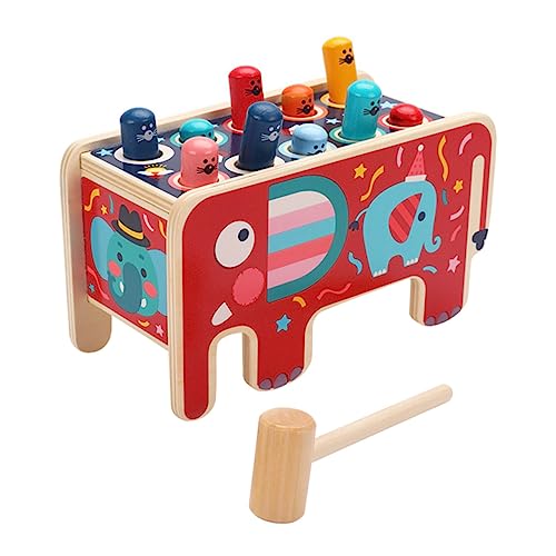 CIYODO 1 Satz -Spielzeug Hammerspiel Lernspielzeug Für Kinder Musikspielzeug Für Kinder Lernspielzeug Für Kleinkinder Spiel Zum Maulwurfschlagen Schlagendes Spielzeug Hölzern von CIYODO