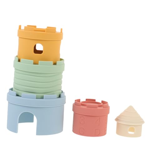 CIYODO 1 Set Babyspielzeug Blöcke Kleinkind Montessori Spielzeug Silikon Stapelbausteine von CIYODO