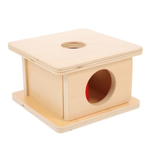 CIYODO 1 Set Holz Montessori Lehren Schüssel Pad Pfanne Bälle Material Aufkleber Eltern Kind Lehren Runde Nuss Tischsets Für Tisch Künstliche Spitze Ohren Sieb Beleuchtet Rot von CIYODO