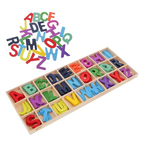 CIYODO 1 Set Holzbuchstaben Bildungsalphabet Kognitive Holzblöcke Vorschulische Lernaktivitäten Holzalphabet Buchstaben Versorgung Lustiges Lernen Von Holzbuchstaben von CIYODO