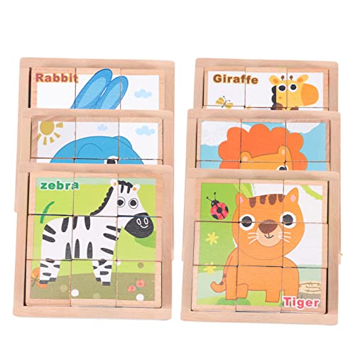 CIYODO 1 Set Sechsseitige Malerei Bausteine Kinder Tangram Puzzle Brett Für Kinder Kleinkind Lernspielzeug Stapelspielzeug Puzzles Bewegliches Puzzle Spielzeug Puzzle Kleinkind von CIYODO