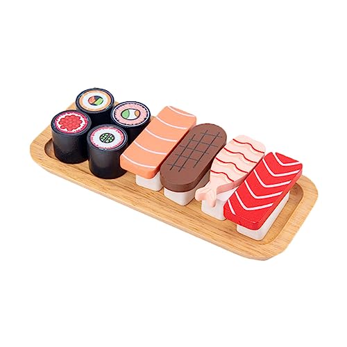 CIYODO 1 Set Simulation Spielzeug Simulation Sushi Spielzeug Holz Essen Spielzeug (sortierte Farbe) von CIYODO