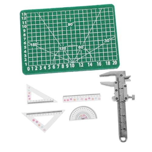 CIYODO 1 Set Simulationslineal Und Matte, Miniaturlineal, Mini-hausbedarf, Puppenhausbedarf von CIYODO